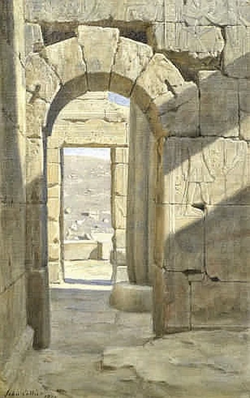 John Collier - L'Arco Romano nel Tempio di Luxor